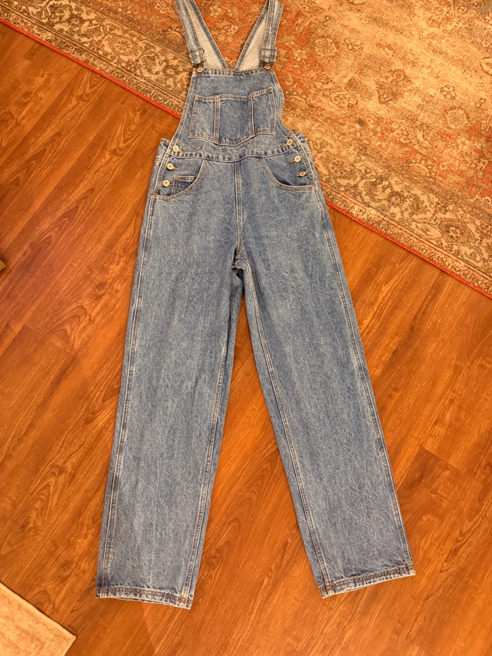 Brandy Melville Light Blue Denim Overalls